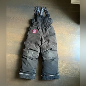 Authentic Canada Goose Black Snow Pants. Kid size 6Y
